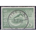 Norge. 1966. Skiverdensmesterskaberne. AFA nr. 551 Luksus stemplet