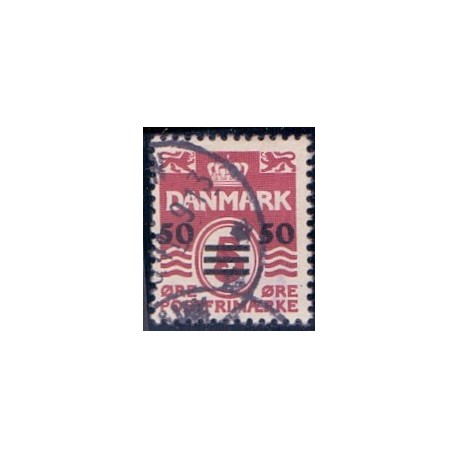 Færøerne 1941 Færøprovisorier 50/5 Øre AFA nr. 5B stemplet
