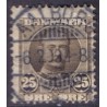 1907. Frederik VIII, 25 Øre, AFA nr. 57, Lusksu-stemplet