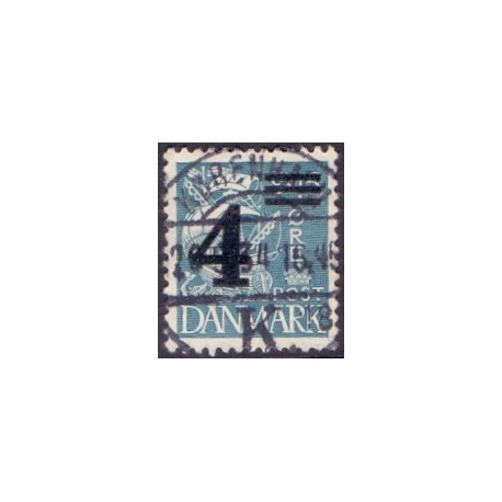 1934. Provisorier 4/25 Øre,  AFA 221 Luksus-stemplet