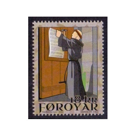 Færøerne 2017. Reformationen 500 år, AFA nr 896, Postfrisk stemplet FDC