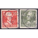Sverige. 1942. Nationalmuseet, 20-40 Øre, AFA nr 297-98 **  postfrisk stemplet FDC st,
