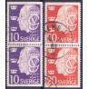 Sverige. 1947. Kong Gustav V's 40 års jubilæum. AFA nr. 335Co-336Cn ** (2)    postfrisk stemplet FDC st,