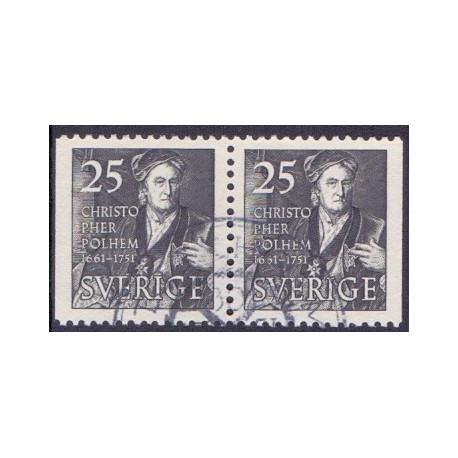 Sverige. 1951. Christofer Polhem, AFA nr. 370Cv & 370Ch **   postfrisk stemplet FDC st,