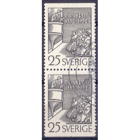 Sverige. 1952. Olavus Petris AFA nr. 373Co & 373Cn **   postfrisk stemplet FDC st,