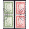 Sverige. 1952. Kong Gustaf VI, AFA nr. 382Co-383Cn ** (2)  postfrisk stemplet FDC st,
