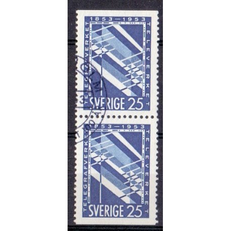 Sverige. 1953. Telegrafvæsnet, AFA nr. 391Co & 391Cn **  postfrisk stemplet FDC st,