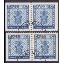 Sverige. 1955. Svenske frimærker 100 år, 2 vinkelsider, AFA nr. 408Dvo-408Dhn ** (2)   postfrisk stemplet FDC st,