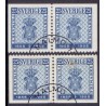 Sverige. 1955. Svenske frimærker 100 år, 2 vinkelsider, AFA nr. 408Dvo-408Dhn ** (2)   postfrisk stemplet FDC st,