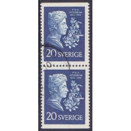 Sverige. 1955. P. D. A. Atterbom AFA nr. 417Co & 417Cn **   postfrisk stemplet FDC st,