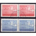 Sverige. 1956. Rideolympiaden i Stockholm, AFA nr. 419Cv-420Ch ** (2)  postfrisk stemplet FDC st,