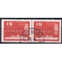 Sverige. 1958. Nordatlantiske postforbindelser. AFA nr. 442Cv & 442Ch **   postfrisk stemplet FDC st,