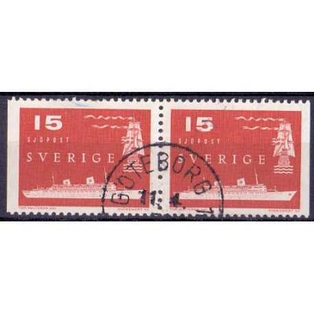 Sverige. 1958. Nordatlantiske postforbindelser. AFA nr. 442Cv & 442Ch **   postfrisk stemplet FDC st,