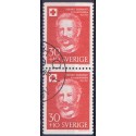 Sverige. 1959. Røde Kors Henri Dunant. AFA nr. 454Co & 454Cn **    postfrisk stemplet FDC st,