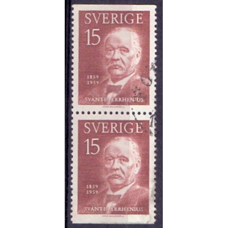Sverige. 1959. Svante Arrhenius. AFA nr. 459Co & 459Cn **    postfrisk stemplet FDC st,