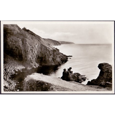 Bornholm. Løvehovederne ved Hammershus ubrugt (Ægte foto)