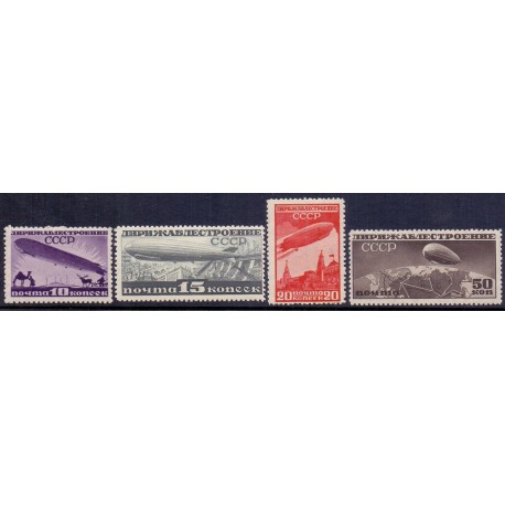 USSR. 1931. Luftskibpropaganda, AFA nr. 407-10 **