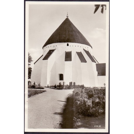 Bornholm. Østerlars Kirke ubrugt (Ægte foto)