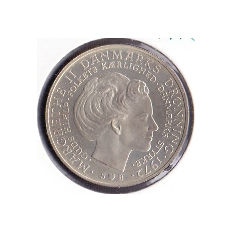 Tronskifte Fr. IX til Margrethes II. 10 kr. 1972