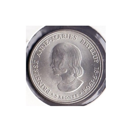 Prinsesse Anne Maries bryllup. 5 kr. 1964