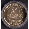 Skibsmønter 20 kr. Fiskekutter, fra 2012, i kvalitet proof.