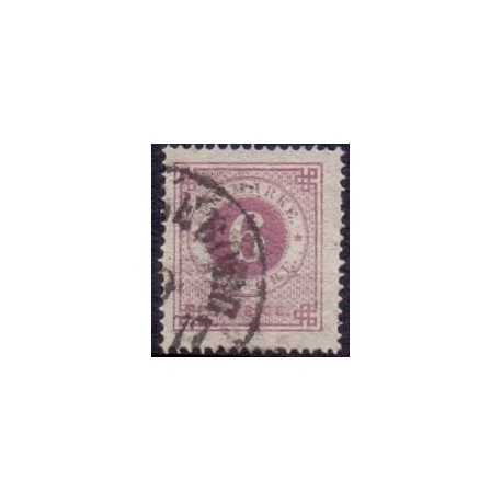 Sverige. 1872. Ringtype 6 Øre. Violet. AFA nr. 20b **, postfrisk stemplet FDC st,