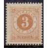 Sverige. 1877. Ringtype 3 Øre. AFA nr. 17B ** postfrisk stemplet FDC st,