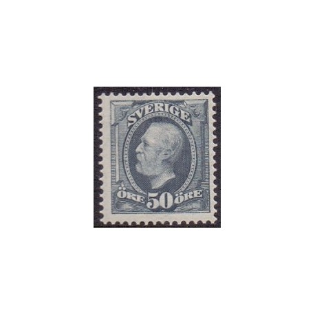 Sverige. 1891. Kong Oscar, 50 Øre, grå, AFA nr. 45b **  postfrisk stemplet FDC st,