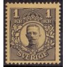 Sverige. 1911-19. Kong Gustav V. 1 kr. AFA nr. 76 **   postfrisk stemplet FDC st,