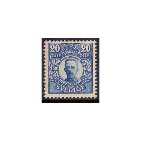 Sverige. 1911-19. Kong Gustav V.  20 Øre. AFA nr. 71 ** postfrisk stemplet FDC st,