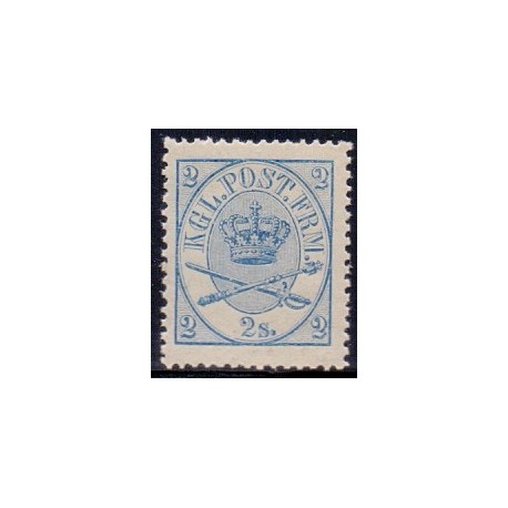 1864. 2 sk. Krone/Scepter/sværd AFA nr. 11 **