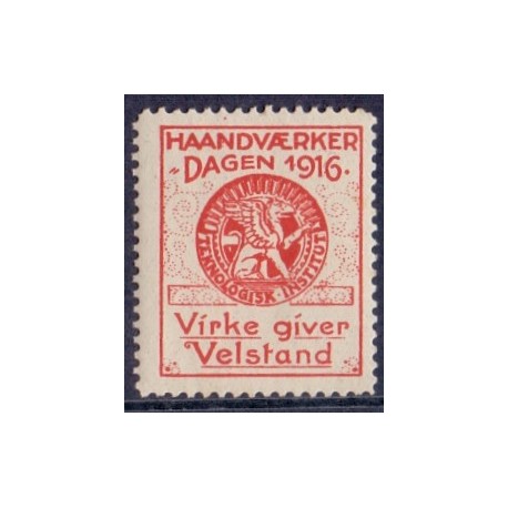 Danmark Mærkater/Cinderella: Haandværkerdagen 1916  **
