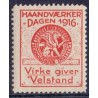 Danmark Mærkater/Cinderella: Haandværkerdagen 1916  **