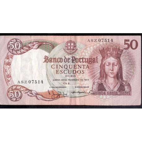 Portugal. 50 Escudos 28.2.1964 Portugal P. 168