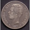Spanien - Spain. 5 Pesetas, 1871, KM 666