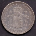 Spanien - Spain. 5 Pesetas, 1871, KM 666