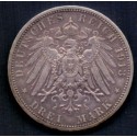 Tyskland-Germany. 3 Mark - Wilhelm II 1913 A. KM535