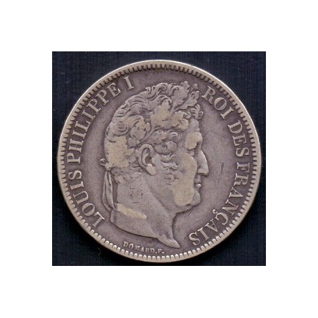 Frankrig-France. 5 francs IIe type Domard 1842