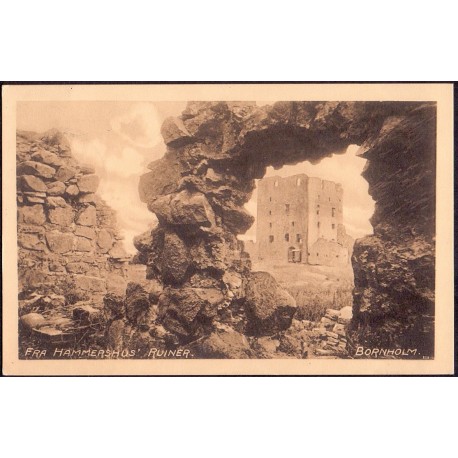 Bornholm. Fra Hammershus Ruiner St. Sandvig 1918 (Sørensen 2574)
