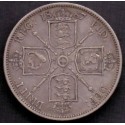 England-Great Britain. 1887. Double-florin. Victoria, Ag,