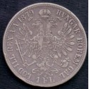 Østrig-Austria. 1879 Florin. KM2222. Ag.