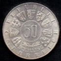 Østrig-Austria. 1964. 50 Schilling, Vinter OL, Sølv (0,900) 20g