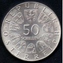 Østrig-Austria. 1974. 50 Schilling, Rundfunk, Sølv (0,900) 20g