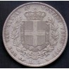 Italien-Italy.1856. 5 Lire. Vittorio Emanuele II. Ag.