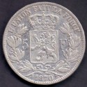 Belgien-Belgium. 5 F 1870 Leopold II. Ag.