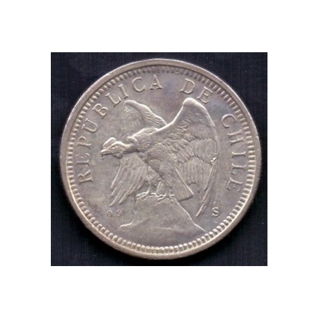 Chile. 5 Pesos 1927 KM173. Ag.