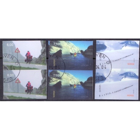 Norge. 2004. Europamærker / CEPTi parstykker AFA nr. 1486Co-88Cn ** stemplet postfrisk FDC