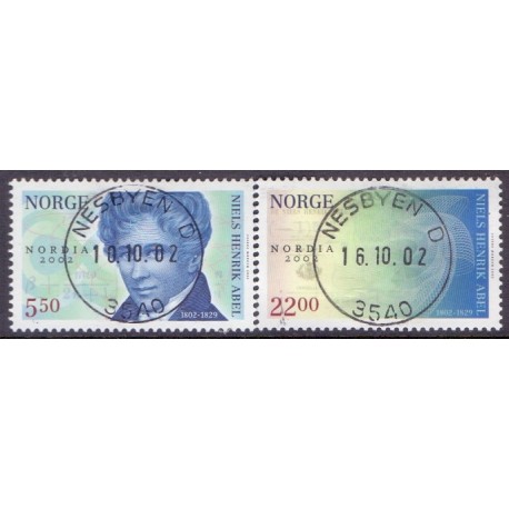 Norge. 2002.  Nordia 2002 LUKSUS STEMPLET. AFA nr. 1435-36 st.