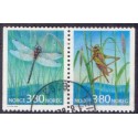 Norge. 1998. Guldsmed og Græshoppe, i parstykke. AFA nr. 1273Ch-74Cv.  ** stemplet postfrisk FDC