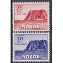 Norge. 1938. Nordkap II. 20/30-25 Øre. AFA nr. 199-200 ** st. stemplet postfrisk